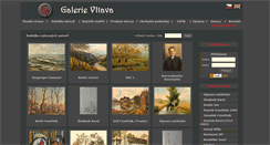 Desktop Screenshot of galerievltava.cz