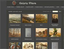 Tablet Screenshot of galerievltava.cz